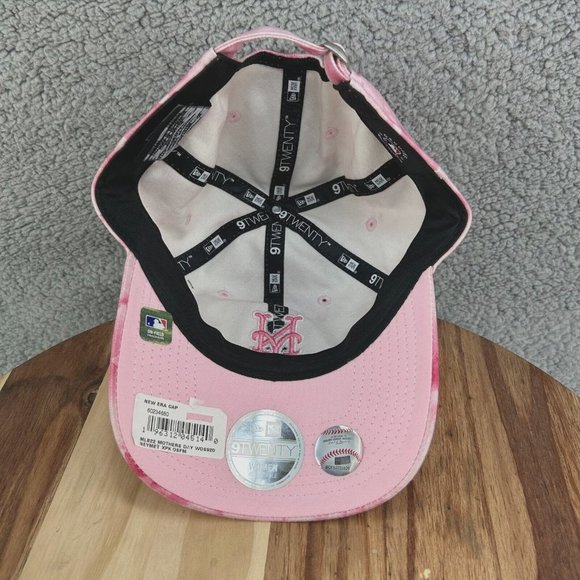 New Era New York Mets NY MLB Pink Adjustable Strapback Hat Cap Mothers Day - Picture 5 of 5